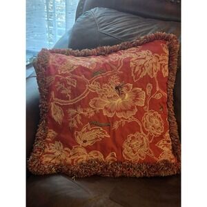Handcrafted 20 inch square throw pillow pair